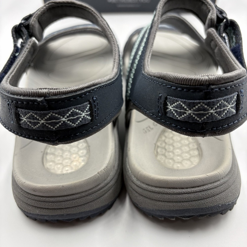 Dr. Scholl's Women's Dynamite Navy -10 Sandal 7.5 Gel‎ Leather Upper Top - Picture 7 of 8